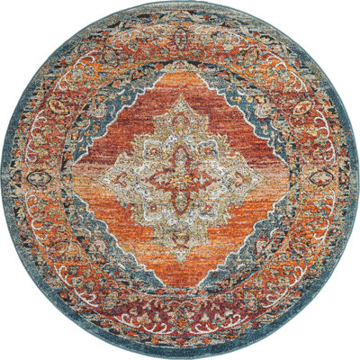 Tapis traditionnel Charian rouille oriental