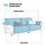 Canapé modulaire brun en cuir véritable-694235803