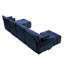 Canapé modulaire en chenille capitonné avec 2 repose-pieds et coussins Dengler-112556410-119462378