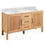 60" Ayanna Double Bathroom Vanity Set with Rectangular Undermount Sinks-99346233-77153664