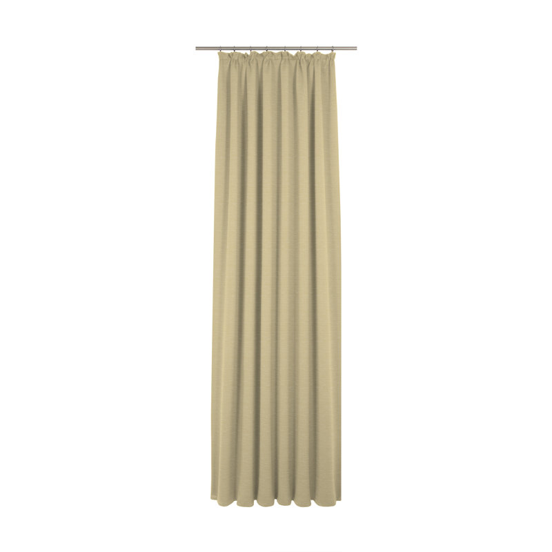 Breedlove Room Darkening Curtain Single Panel, Beige, 225cm H x 270cm W