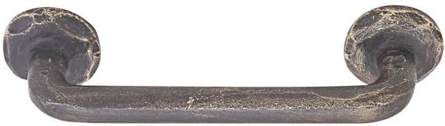 6" Center to Center Bar Pull, 4", Medium Bronze Patina