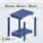 Taryn 17 in. 2-Tier Rectangular HDPE Outdoor Side Table-946914339
