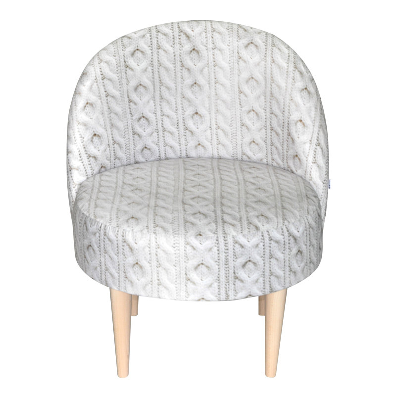 Scandi Upholstered Barrel Chair