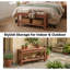 Banc de rangement droit 40 po avec lattes-2087223026