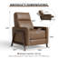 Fauteuil inclinable traditionnel en bois massif Edwin-964800325