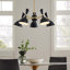 Declare 5-Light 6" Arm Pendant In White-1796082724