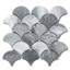 9 in. x 10 in. Fish Scale Marble Tile-79872532