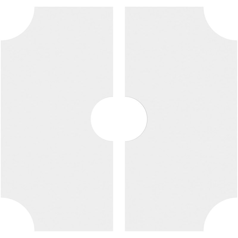 Locke Ceiling Medallion, 1" H x 10" W x 10" D