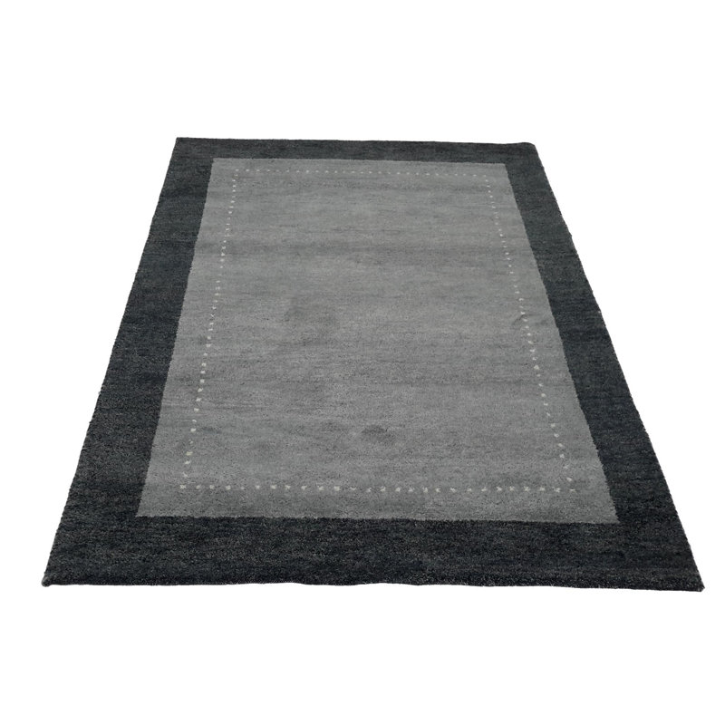 Canvello Hand Made Modern All Over Indo Gabbeh Rug - 4'6'' X 6'6''