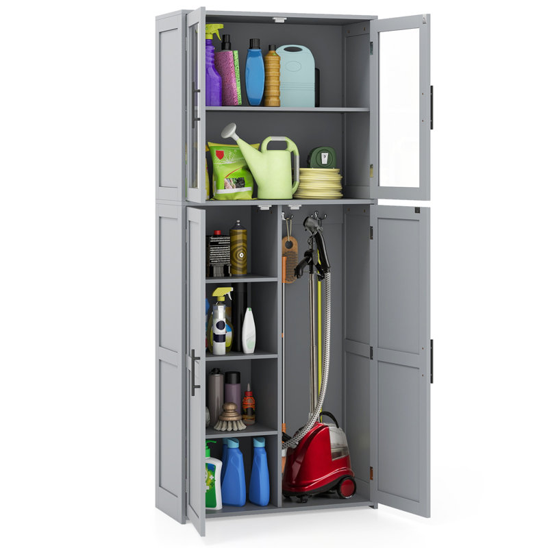Freestanding Bathroom Cabinet, Gray