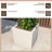 Urta Square Fiberstone Planter Modern Handmade MGO Clay Plant Pot with Drainage Holes for Indoor & Outdoor Use-119480103-119480123