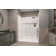 60" x 32" 4-Piece Direct-to-Stud Alcove Shower Wall Kit With Shower Base Combo in White