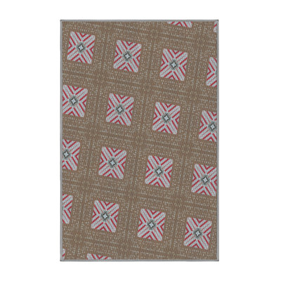 Tapis gris / rose Power Loom