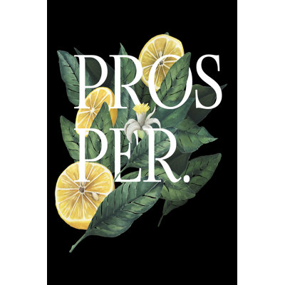Prosper and Thrive I by Grace Popp - Typography Print