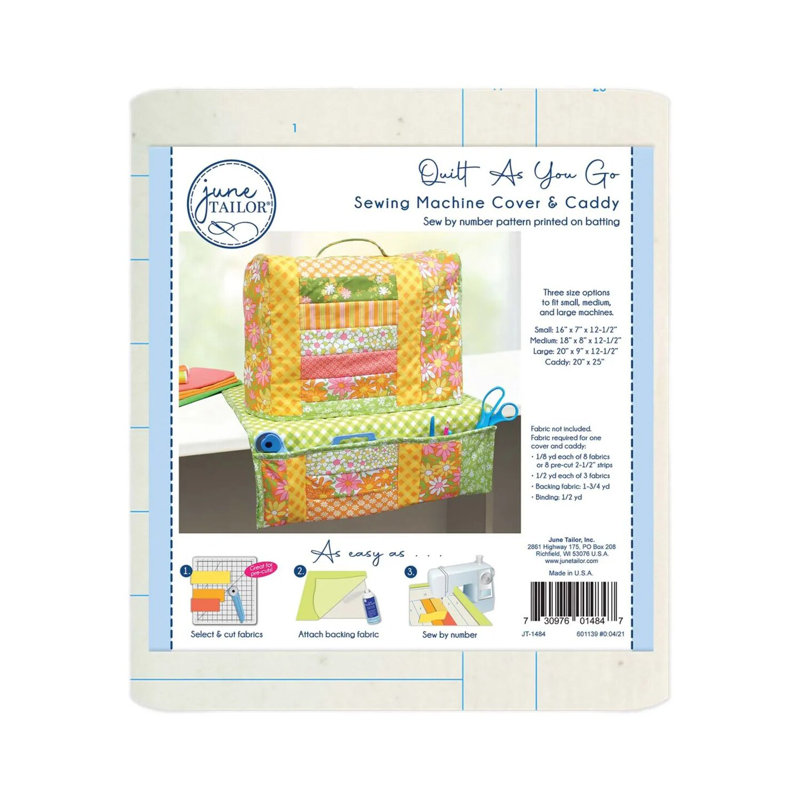June Tailor Inc QAYG Sewing MachineCoveCaddy Pattern, Multi