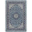 Tapis Laurel traditionnel, style persan audacieux, bleu, gris et crème, lavable à la machine, antidérapant, à poils courts, pour l'intérieur et l'extérieur, adapté aux animaux domestiques, idéal pour le salon, la chambre, la salle à manger, l'entrée, le couloir ou le bureau.-344246614