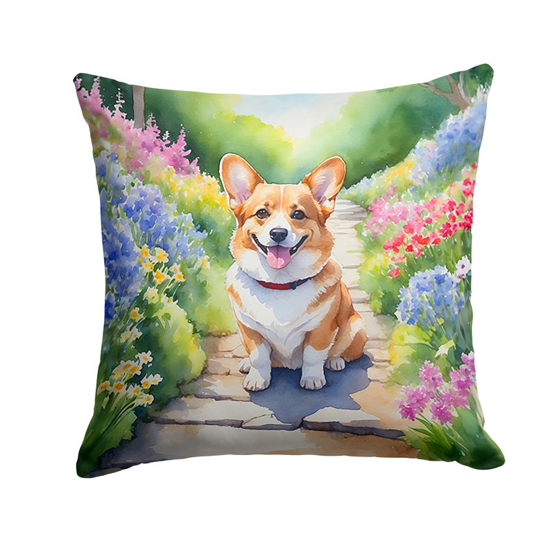 Coussin décoratif intérieur / extérieur Spring Path, H 18 po x l 18 po