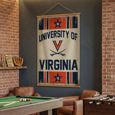 University of Virginia 36in x 54in Canvas Wall Tapestry & Hanger