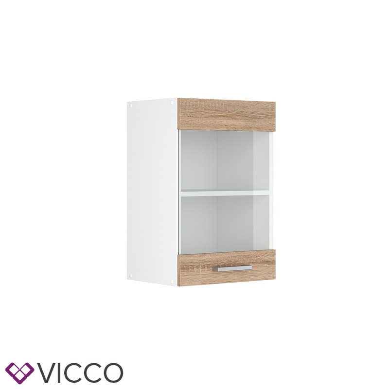Kamelya Glossy Wall Unit, Sonoma