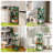 MISIFU Rolling Cart Organizer,Laundry Room Bathroom Organizers and Storage Office Shelves Mobile Shelving Unit Kitchen Trolley Cart with Wheels for Art,Craft,Diaper,Bedside,Snack(4 Tier)-106012736