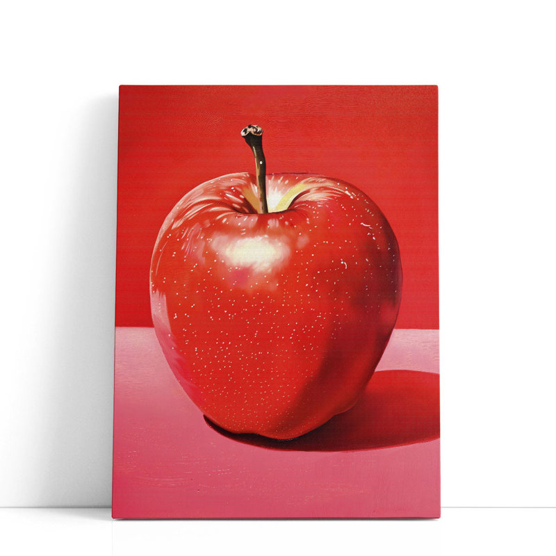Red Apple - Canvas Print Wall Art, 32" H x 24" W
