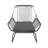 Malgadey Steel Outdoor Lounge Chair