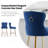 Bar Stools Set Of 2, Velvet Counter Height Bar Stools With Metal Legs, Button Tufted And Nailheads Trim, Wing-Back Bar Chairs For Kitchen Island Dining Room Pub-1601376310