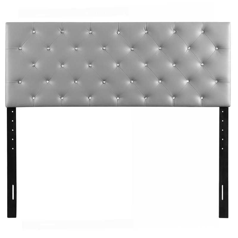 Tête de lit double, gris clair, Gris clair, Lit double