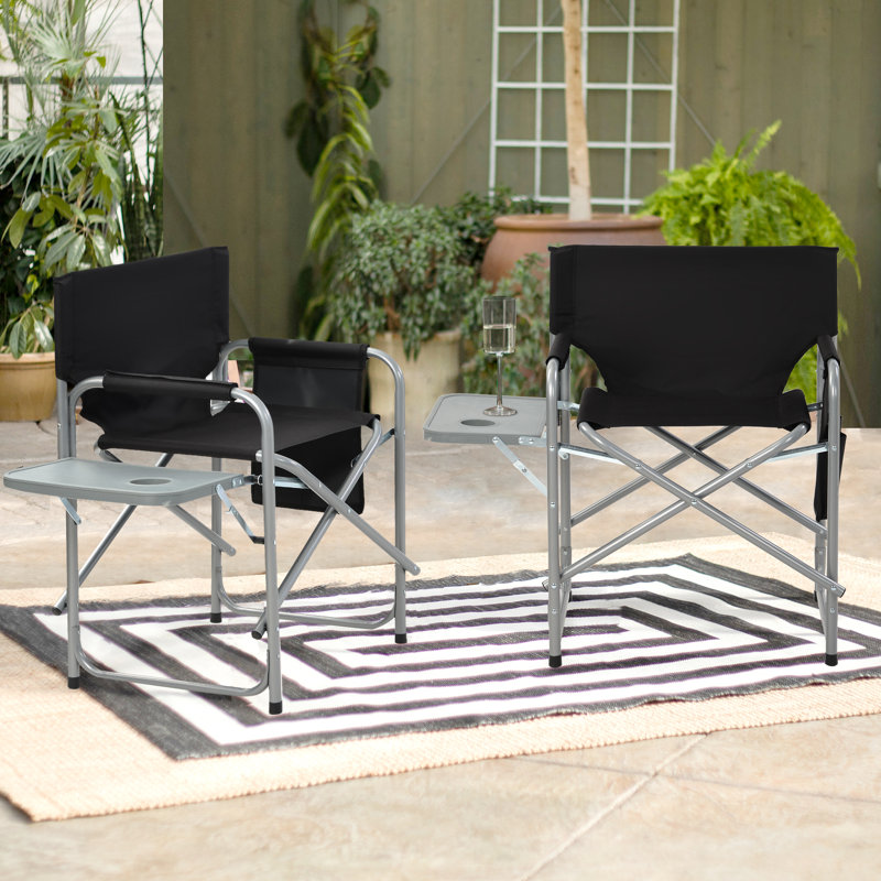 Bribie Folding Director Chair, Black