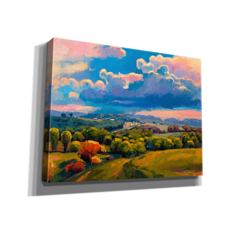 «Boundless» par sri Rao, art mural sur toile, H 12 po x l 16 po x P 0,75 po