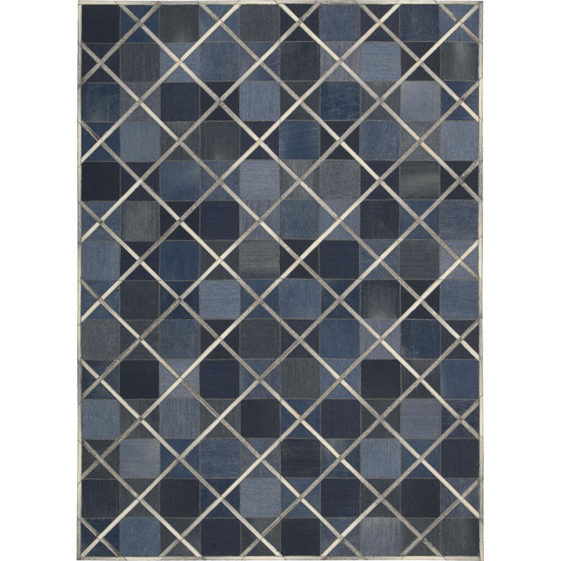 Rosenblatt Cotton Geometric Indoor Rug, Rectangle 5'3" x 7'5"