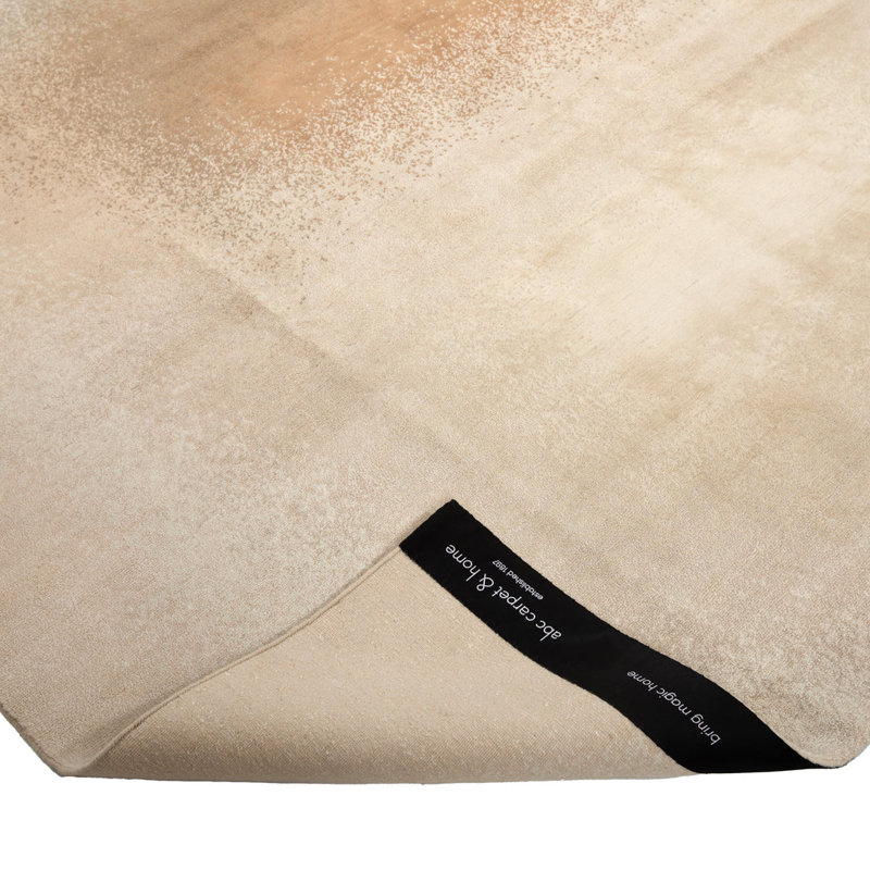 Contemporary Wool Blend Rug, Natural, Rectangle 10' x 14'