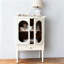 Buffet décoratif rétro en bois manufacturé blanc-330312365