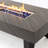 54_Inch Iron  Fire Pit Table(Stone)