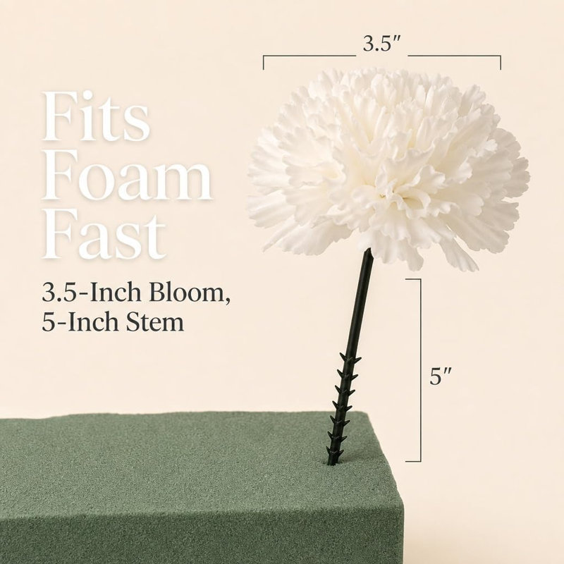 Pot de fleurs en soie, Crème / Blanc