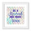 «Always be a Mermaid Be a Mermaid», art encadré-48163115-48169361