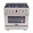 36 in. 5.2 cu. ft. 6 Burners Dual Fuel Range with Kucht Horus Thermostat-98431856-98431854