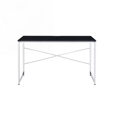 Tennos Black & Chrome Finish Writing Desk