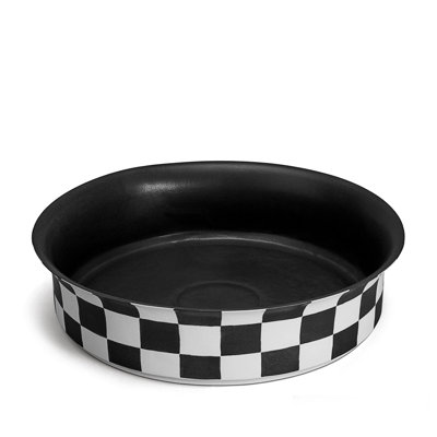 Damier Porcelain Fruit Bowl