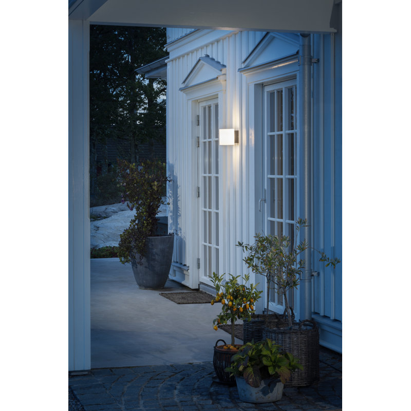 Anthracite Integrated LED Outdoor Wall Lantern