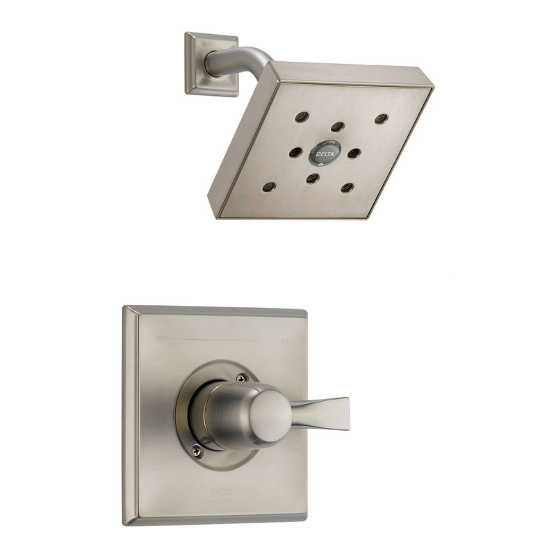 Robinet de douche à pression équilibrée avec technologie h2okinetic dryden, Acier inoxydable Brilliance