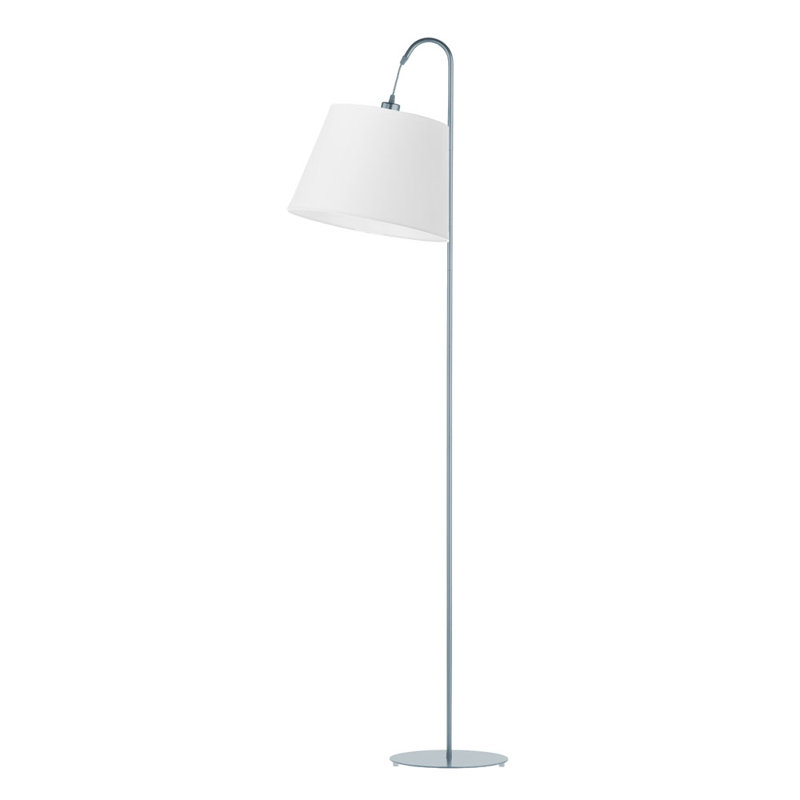 Salom 171cm Steel Arched/Arc Floor Lamp, Brown, Brushed Steel