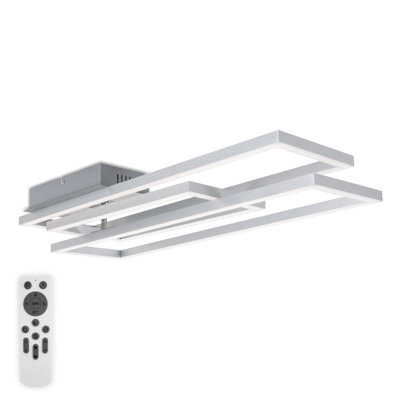 Perspections Smart Wifi Ceiling Light LED RGB Dimmable CCT Ceiling Lamp Remote Control App 48W