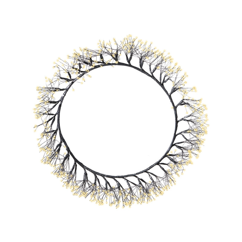Lighted Metal 52cm Wreath