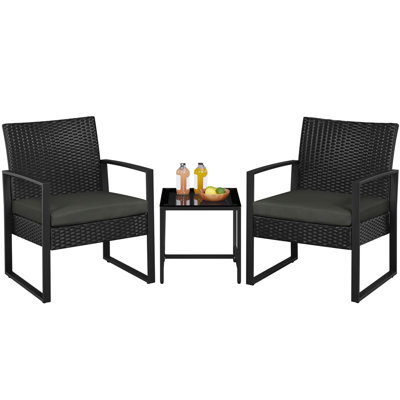 2 Seater Rattan Conversation Set