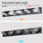 1-Lamp Black LED Dimmable Iron Vanity Light