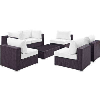 Ensemble modulaire d'extérieur 10 pièces Modway Convene Collection