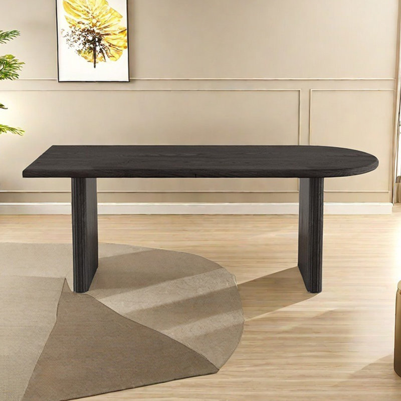 Healthy and natural solid wood dining table, 29.52"H x 62.99"L x 31.49"W