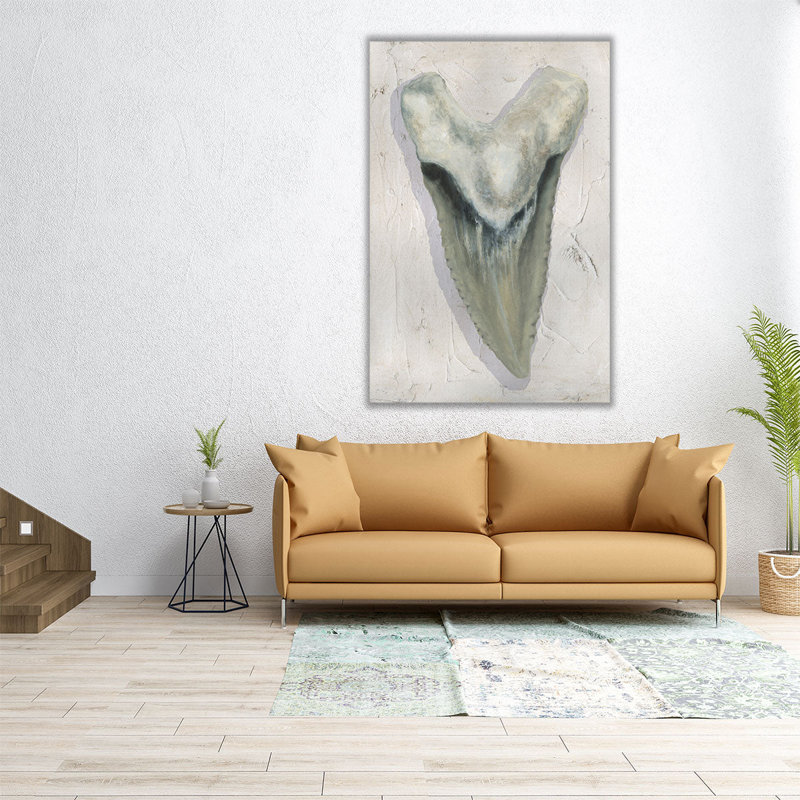 Watercolor Sharks Tooth II - Canvas Print Wall Art, 30" H x 20" W